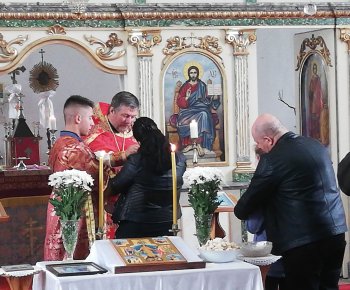 Bohoslužba v pravoslávnej cerkvi 2019 CHRISTOS VOSKRESE